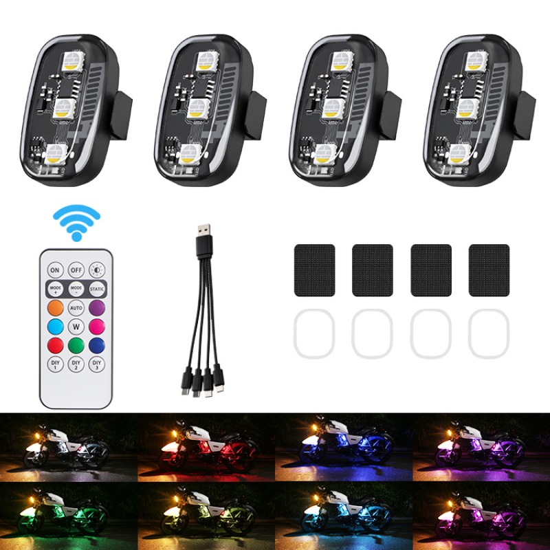 Drone Led Light - 드론 오토바이 RGB LED 스트로브 라이트,